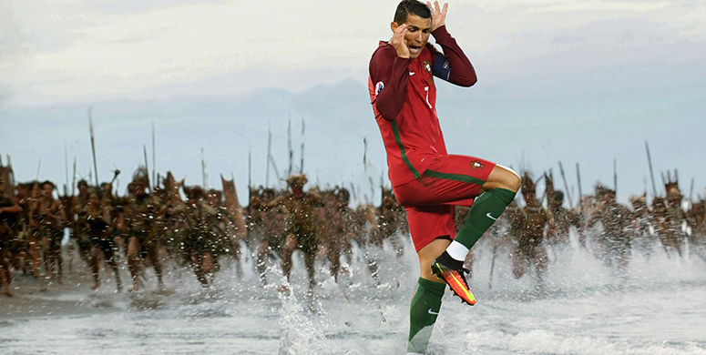 Futbolun ve Apaçiliğin Üst Noktası Olan Ronaldo'ya Yapılmış 15 Komik Photoshop - 3