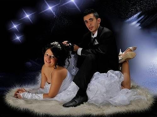 Evli Apaçilerin Birbirinden Tuhaf Düğün Fotoğrafları - 3